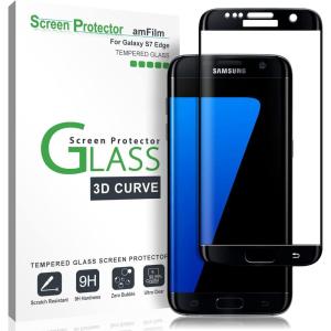 imageamFilm Glass Screen Protector for Galaxy S7 EdgeTempered Glass Dot Matrix Full Screen Coverage