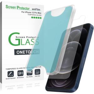 imageamFilm OneTouch Glass Screen Protector for iPhone 12 Pro Max 67quot 2020 2 Pack
