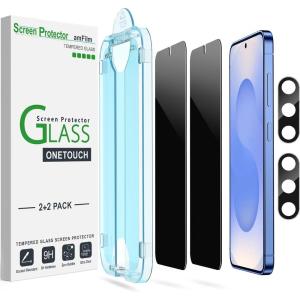 imageamFilm Privacy Screen Protector Samsung Galaxy S22 5g 61 inch with 2 Pack Camera Lens Protector Anti Spy Fingerprint ID Compatible Easy to Installation Hybird 22 PackS2562