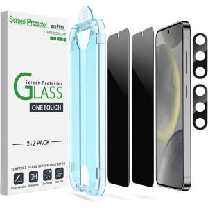 imageamFilm Privacy Screen Protector Samsung Galaxy S22 5g 61 inch with 2 Pack Camera Lens Protector Anti Spy Fingerprint ID Compatible Easy to Installation Hybird 22 PackS2462