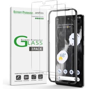imageamFilm Screen Protector Compatible with Google Pixel 7 63quot Tempered Glass 026mm Thickness HD Clear AntiScratch BubblesFree Tempered Glass 3 PackPixel 763