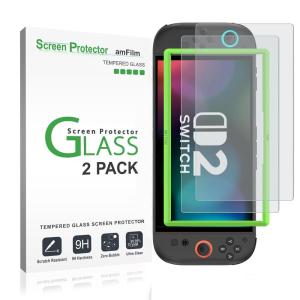 imageamFilm Tempered Glass Screen Protector for Nintendo Switch 2 79quot 2025 2PackMatte Finish