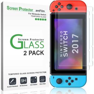 imageamFilm Tempered Glass Screen Protector for Nintendo Switch 2017 2PackSwitch 2017 62