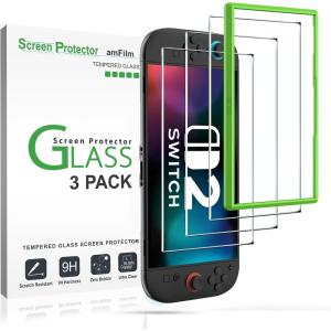 imageamFilm Tempered Glass Screen Protector for Nintendo Switch Lite 55 2019 3 PackSWTCH279
