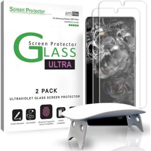 imageamFilm Ultra Glass Screen Protector for Galaxy S20 Ultra 2 Pack Tempered Glass Fully Compatible with Ultrasonic Fingerprint Scanner