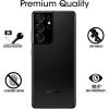 imageamFilm 3 Pack Camera Screen Protector for Samsung Galaxy S21 Ultra 5G 68 inch Tempered Glass Camera Lens Protector NO Flash Reflection BlackBlack