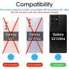 imageamFilm 3 Pack Camera Screen Protector for Samsung Galaxy S21 Ultra 5G 68 inch Tempered Glass Camera Lens Protector NO Flash Reflection BlackBlack