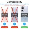 imageamFilm 3 Pack Camera Screen Protector for Samsung Galaxy S21 Ultra 5G 68 inch Tempered Glass Camera Lens Protector NO Flash Reflection BlackSilver