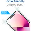 imageamFilm Glass Screen Protector Compatible with iPhone 13 Mini 54quot Display 2021 With Easy Installation Tray  Case Friendly Tempered Glass 3 Pack
