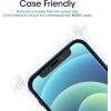 imageamFilm Heavy Duty Screen Protector Glass for iPhone 12 Mini 2020 54quot Display Tough Glass  Padded Edges to CushionAbsorb Impact