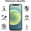 imageamFilm Heavy Duty Screen Protector Glass for iPhone 1212 Pro 2020 61quot Display Tough Glass  Padded Edges to CushionAbsorb Impact