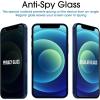 imageamFilm Privacy Glass Screen Protector compatible with iPhone 12 Pro Max 67quot 2020 2 Pack