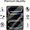 imageamFilm Screen Protector for iPad Pro 11 Inch OLED M4 2024 Model Tempered Glass Face ID ampamp Apple Pencil Pro ampamp Case Compatible  AntiScratch 9999 HD Clear
