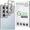 imageamFilm 3 Pack Camera Screen Protector for Samsung Galaxy S21 Ultra 5G 68 inch Tempered Glass Camera Lens Protector NO Flash Reflection BlackSilver