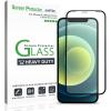 imageamFilm Heavy Duty Screen Protector Glass for iPhone 1212 Pro 2020 61quot Display Tough Glass  Padded Edges to CushionAbsorb Impact