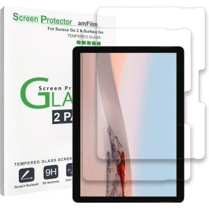 imageamFilm 2 Pack Tempered Glass Screen Protector Compatible with Microsoft Surface GO 42023 Surface GO 32021 Surface GO 22020 Surface Go2018 Anti Scratch Bubble Free