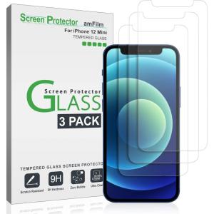 imageamFilm Glass Screen Protector Compatible with iPhone 12 Mini 54quot Display 2020 with Easy Installation Tray Tempered Glass 3 Pack