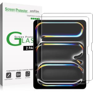 imageamFilm Glass Screen Protector for iPad Air 3 iPad Pro 105quot 2017 Apple Pencil Compatible Tempered Glass 2 PackiPad Pro13