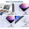 imageamFilm 2 Pack Lightning to USBC Adapter OneTouch 22 Pack for iPhone 15 Pro 61quot Screen Protector Tempered Glass with Camera Lens Protector