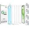 imageamFilm OneTouch 43 Pack for iPhone 15 Plus 67quot Screen Protector Tempered Glass with Camera Lens Protector