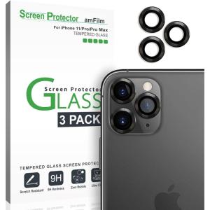 imageamFilm Glass Screen Protector for iPhone 11 11 Pro and 11 Pro Max Back Camera Protector 3 Pack