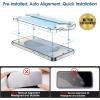 imageamFilm AutoAlignment OneTouch for Samsung Galaxy S25 FE 67 Screen Protector  Camera Lens ProtectorTempered Glass 30 seconds Installation Bubble Free Case Friendly AntiScratch 22 PackS25P67