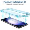 imageamFilm AutoAlignment OneTouch for Samsung Galaxy S25 FE 67 Screen Protector  Camera Lens ProtectorTempered Glass 30 seconds Installation Bubble Free Case Friendly AntiScratch 22 PackS2361