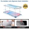 imageamFilm AutoAlignment OneTouch for Samsung Galaxy S25 FE 67 Screen Protector  Camera Lens ProtectorTempered Glass 30 seconds Installation Bubble Free Case Friendly AntiScratch 22 PackS24FE67