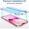 imageamFilm OneTouch Screen Protector for iPhone 17 63 2025  Camera Lens Protector  AutoAlignment install  Bubble Free  9H MilitaryGrade Tempered Glass  FHD Clarity  Case Friendly  22 PackIPH13Mini54