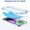 imageamFilm OneTouch Screen Protector for iPhone 17 63 2025  Camera Lens Protector  AutoAlignment install  Bubble Free  9H MilitaryGrade Tempered Glass  FHD Clarity  Case Friendly  22 PackIPH13P14Plus67