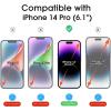 imageamFilm OneTouch Screen Protector for iPhone 17 Pro 63  Camera Lens Protector  AutoAlignment Install  Bubble Free  9H Tempered Glass  Shatterproof  FHD Clarity  Case Friendly  24 Pack14 Pro61