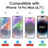 imageamFilm OneTouch Screen Protector for iPhone 17 Pro Max 69  Camera Lens Protector  AutoAlignment install  Bubble Free  9H MilitaryGrade Tempered Glass  FHD Clarity  Case Friendly  24 PackIPH14 Pro67