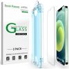 imageamFilm OneTouch Screen Protector for iPhone 17 63 2025  Camera Lens Protector  AutoAlignment install  Bubble Free  9H MilitaryGrade Tempered Glass  FHD Clarity  Case Friendly  22 PackIPH12Mini54