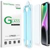 imageamFilm OneTouch Screen Protector for iPhone 17 63 2025  Camera Lens Protector  AutoAlignment install  Bubble Free  9H MilitaryGrade Tempered Glass  FHD Clarity  Case Friendly  22 PackIPH13P14Plus67