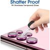 imageamFilm Camera Lens Protector Compatible with Galaxy S22 Ultra 68quot 2022 Tempered Glass with Easy Installation Kit UltraClear NO Flash Reflection Blue 5 PackBurgundy