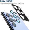 imageamFilm Camera Lens Protector Compatible with Galaxy S22 Ultra 68quot 2022 Tempered Glass with Easy Installation Kit UltraClear NO Flash Reflection Blue 5 PackBlue