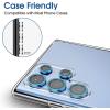 imageamFilm Camera Lens Protector Compatible with Galaxy S22 Ultra 68quot 2022 Tempered Glass with Easy Installation Kit UltraClear NO Flash Reflection Blue 5 PackBlue
