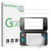 imageamFilm Nintendo 2DS XL Screen Protector Pack 2 GLASS Top 4 PET Bottom Screen Protectors for New Nintendo 2DS XL 2017 6 Protectors in Package