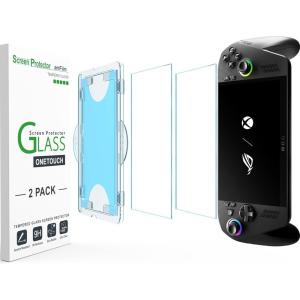 imageamFilm OneTouch Screen Protector for ASUS ROG Xbox Ally XROG Xbox Ally 2025 7  AutoAlignment install  Bubble Free  9H MilitaryGrade Tempered Glass  Drop Protection  FHD Clarity  2 PackXbox ROG Ally X 7
