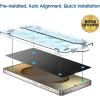 imageamFilm AutoAlignment OneTouch for Samsung Galaxy S25 Ultra 69 Privacy Screen Protector  Camera Lens Protector Tempered Glass Bubble Free 30 seconds Installation Privacy Protection 22 Pack